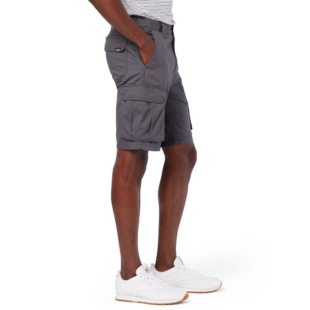 Levi Strauss Signature Men's and Big and Tall Secure Cargo Shorts, Size 30, Gray - Picture 3 of 5